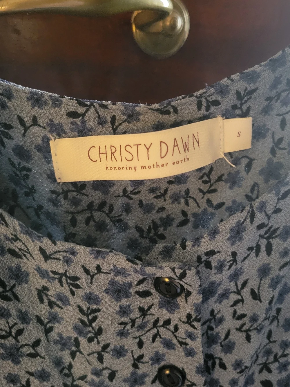 Christy Dawn Nicks Dress In Blue Jasmine - Picture 4 of 10